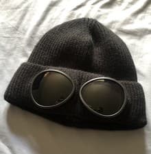 Image of CP Company Goggle Beanie Black