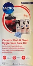 Image of Wpro Ceramic Hob & Oven Care Kit Cleaner Degreaser SSteel Cream Cloth C00379696