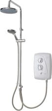 Image of Triton T80 Easi-Fit+ DuElec 9.5kW Electric Shower System - White/Chrome...