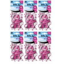 Image of 6 x Little 2D Joe Scents 2D Hanging Car Air Freshener Freshner - Flower
