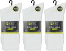 Image of Men's Activewear Value 3 Pair Pack Cotton Rich Sport Socks UK 6-11