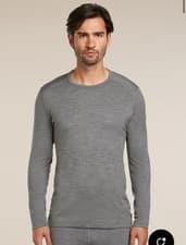 Image of Icebreaker 100% Merino Wool 260 Tech Thermal Top - Gritstone Heather - Large