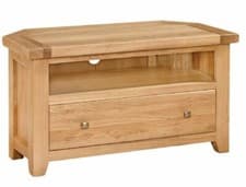 Image of Devon Oak Corner TV Unit