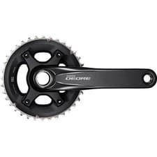 Image of Shimano FC-M6000 Deore 10-speed chainset, 36/26T, 48.8 mm chain line, 175 mm