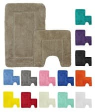 Image of Mayfair Luxury Ultimate Microfibre Bath Mat Rug Pedestal Super Soft Non Slip