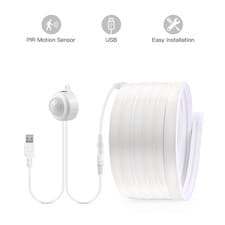 Image of Smart PIR Motion Sensor COB LED Strip | Waterproof Neon Light for Home