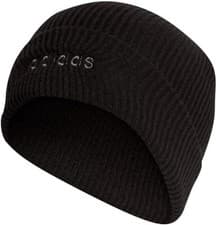 Image of Adidas Mens Beanie Hat Linear Turn H34794 Black One Size 100% Genuine New