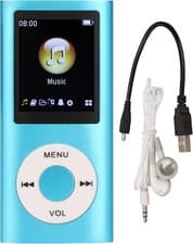 Image of Mymahdi MP3/MP4 Player With 1.8 Inch LCD Screen And Memory Card Slot - Blue