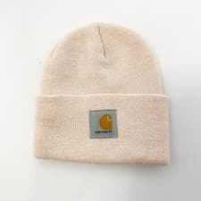 Image of AUTHENTIC Carhartt Knit Cuffed Beanie Acrylic Watch Hat Winter Cap Ash Rose Pink