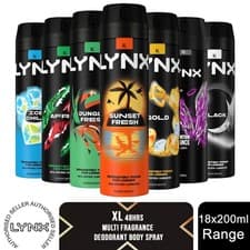 Image of Lynx XL 48-Hour High Definition Fragrance Body Spray Deodorant 18 Pack, 200ml
