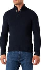 Image of Schott NYC Men's Ploutrider4 Button Sweater  Wool Navy Size L NEW