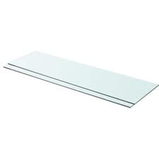 Image of 1/2x Shelves Panel Glass Clear Sheet Shelf Panel Ledge Multi Sizes vidaXL