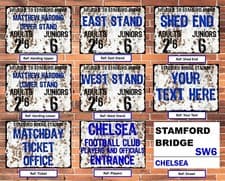 Image of Chelsea FC Retro Vintage Style Metal Sign Man Cave Memorabilia CFC