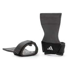 Image of Adidas Padded Lifting Grips Weight Training Straps Pull Up Hook Gym Heavy Duty