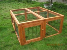 Image of  BUNNY BUSINESS FULLY FOLDING UNIVERSAL RABBIT / GUINEA PIG RUN ATTACHING RUNS