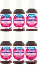 Image of 6 x Wisdom Chlorhexidine Antibacterial Mouthwash Original Alcohol Free - 300ml