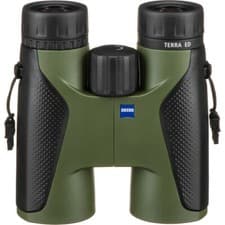 Image of Zeiss 8 x 42 Terra ED Binoculars in Green/ Black (UK Stock) BNIB Roof Prism NEW