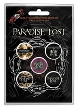 Image of Paradise Lost Crown Of Thorns 5 Button Set Badge Pack Metal Badges