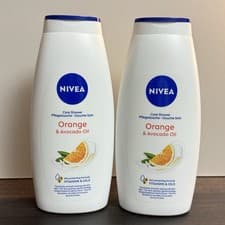 Image of NIVEA Care Shower Orange & Avocado Oil 750ml x 2 | Nourishing Shower Gel