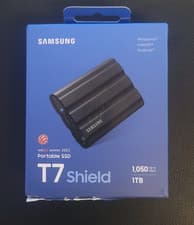 Image of Samsung T7 Shield Portable SSD 1 TB - USB 3.2 Gen.2 External SSD Black Storage