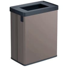 Image of Curver Verto 54L Recycling Bin Pearl Rose Dual Compartment Waste Bin Open Box