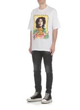 Image of Dsquared2 X Bob Marley Skater Fit White T-Shirt