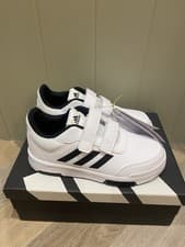 Image of Adidas Tensaur Sport Unisex Hook and Loop Trainers Size 2 Junior BNWT Boxed New