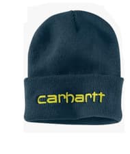 Image of Carhartt Men's Knit Insulated Logo Graphic Cuffed Beanie 1 Sz Authentic