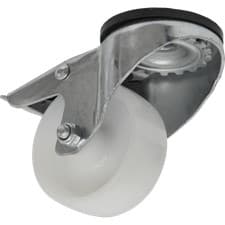 Image of Sealey Bolt Hole Swivel Total Lock Castor White 80mm