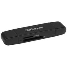 Image of StarTech USB 3.0 Memory Card Reader/Writer for SD and microSD Cards - USB-C a...