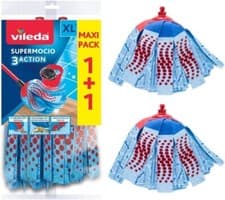 Image of Vileda SuperMocio 3D 3 Action MOP Refill Heads - Twin Pack