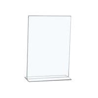 Image of 5 Star Office Sign Holder Portrait Stand Up A4 Clear