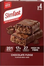 Image of Slimfast Chocolate Fudge Meal Replacement Bars 4 x 60g