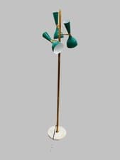 Image of Floor Lamp Tripod Lamp Marble Base Mid Century Modern 1950s Floor Light Gift