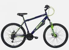 Image of Boss Vortex G18 HT Boys/Mens MTB Mountain Bike Bicycle Green/Blue 12+ Years