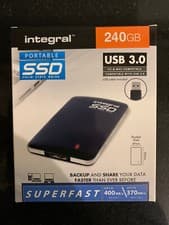 Image of Integral 240gb Solid State (SSD) Portable Hard Drive