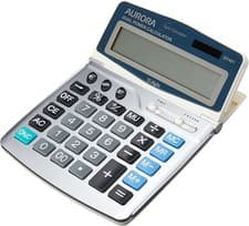 Image of Aurora DT401 Desktop Calculator (With Huge Display and Euro conversion))