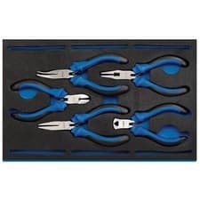 Image of Draper Precision Plier Set in 1/4 Drawer EVA Insert Tray (5 Piece) – 63215