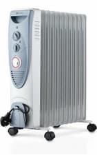 Image of PureMate Oil Filled Radiator, 2500W/2.5KW - 11 Fin - Portable Electric Heater