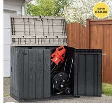 Image of Toomax Large Garden Storage Shed Tool Bike Bin Box Outdoor Storage 842L No Keter