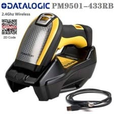 Image of Datalogic PowerScan PM9501-433RB Wireless Barcode Scanner w Cradle/Battery/PSU