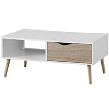 Image of White Oak Effect Coffee Table
