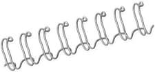 Image of Fellowes 8mm Wire Binding Combs, 100 Pack - Silver