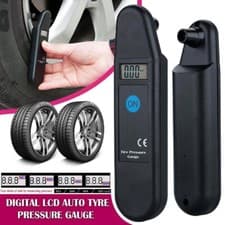 Image of Digital Tyre Air Pressure Gauge PSI with LCD Display for Car Van Motorcycle UK