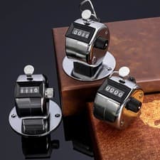 Image of 1x Mechanical Hand Tally Counter 4 Digit Manual Clicker Number Counter Tool UK