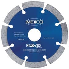 Image of MEXCO GPX1011522 GPX10 Concrete Diamond Blade 115 x 22mm