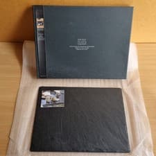 Image of The Just Slate Company Rectangular Slate Cheese Board In Original Box 13.5" x 10