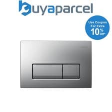 Image of Geberit DELTA51 Matt Chrome Dual Flush Plate DELTA 51 UP100 Concealed Cisterns
