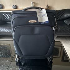 Image of Samsonite Spark SNG Cabin Spinner 55cm Blue New With Tags 4 Wheel TSA 55x40x20