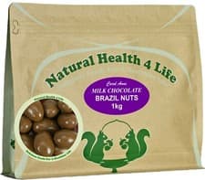 Image of Natural Health 4 Life Milk Chocolate Brazil Nuts (Carol Anne) in Various Weights